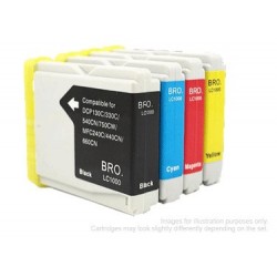 Compatible BROTHER LC1000 Multipack (4 Colours)