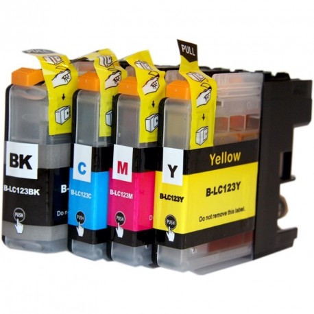 Full Set of Non-OEM Ink Cartridges for Brother LC123