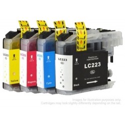 Full Set of Non-OEM Ink Cartridges for Brother LC223
