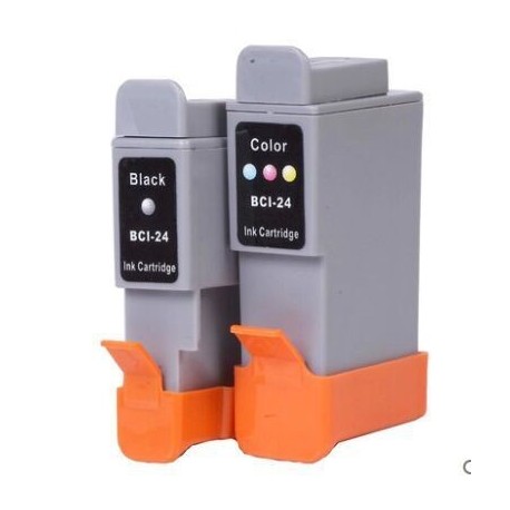 Full Colour Set of Non-OEM Ink Cartridges for CANON BCI-24