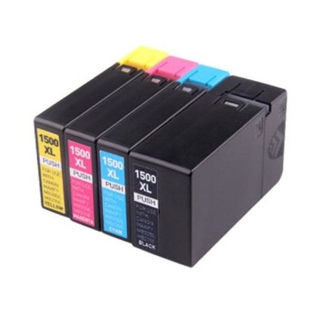 Full Colour Set of Non-OEM Ink Cartridges for CANON PGI-1500