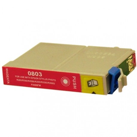 Compatible EPSON T0803 Magenta Ink Cartridge