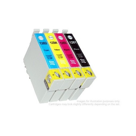 Full Set of Non-OEM Ink Cartridges for EPSON T1281-T1284
