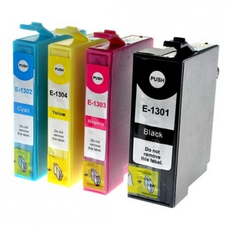 Full Set of Non-OEM Ink Cartridges for EPSON T1301-T1304
