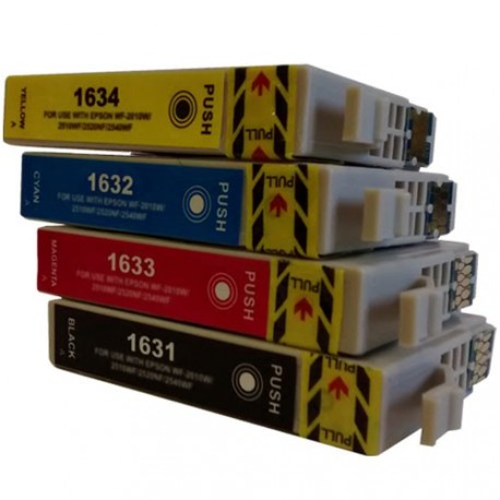 Full Set of Non-OEM Ink Cartridges for EPSON T1631-T1634