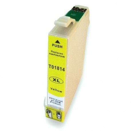 Compatible EPSON T1814 Yellow Ink Cartridge