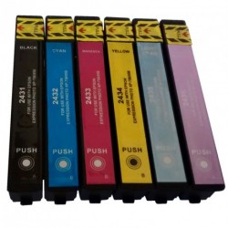 Full Set of Non-OEM Ink Cartridges for EPSON T2431-T2434