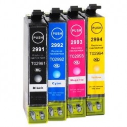Full Set of Non-OEM Ink Cartridges for EPSON T2991-T2994