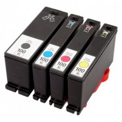 Full Set of Non-OEM Ink Cartridges for Lexmark 100XL