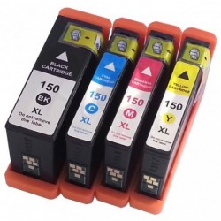 Full Set of Non-OEM Ink Cartridges for Lexmark 150XL