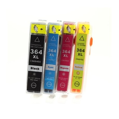 Full Set of Non-OEM Ink Cartridges for HP 364XL