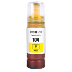 Compatible EPSON 104 Yellow Ink Bottle
