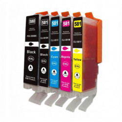 Compatible CANON PGI-580XXL CLI-581XXL 5-Colour Multipack